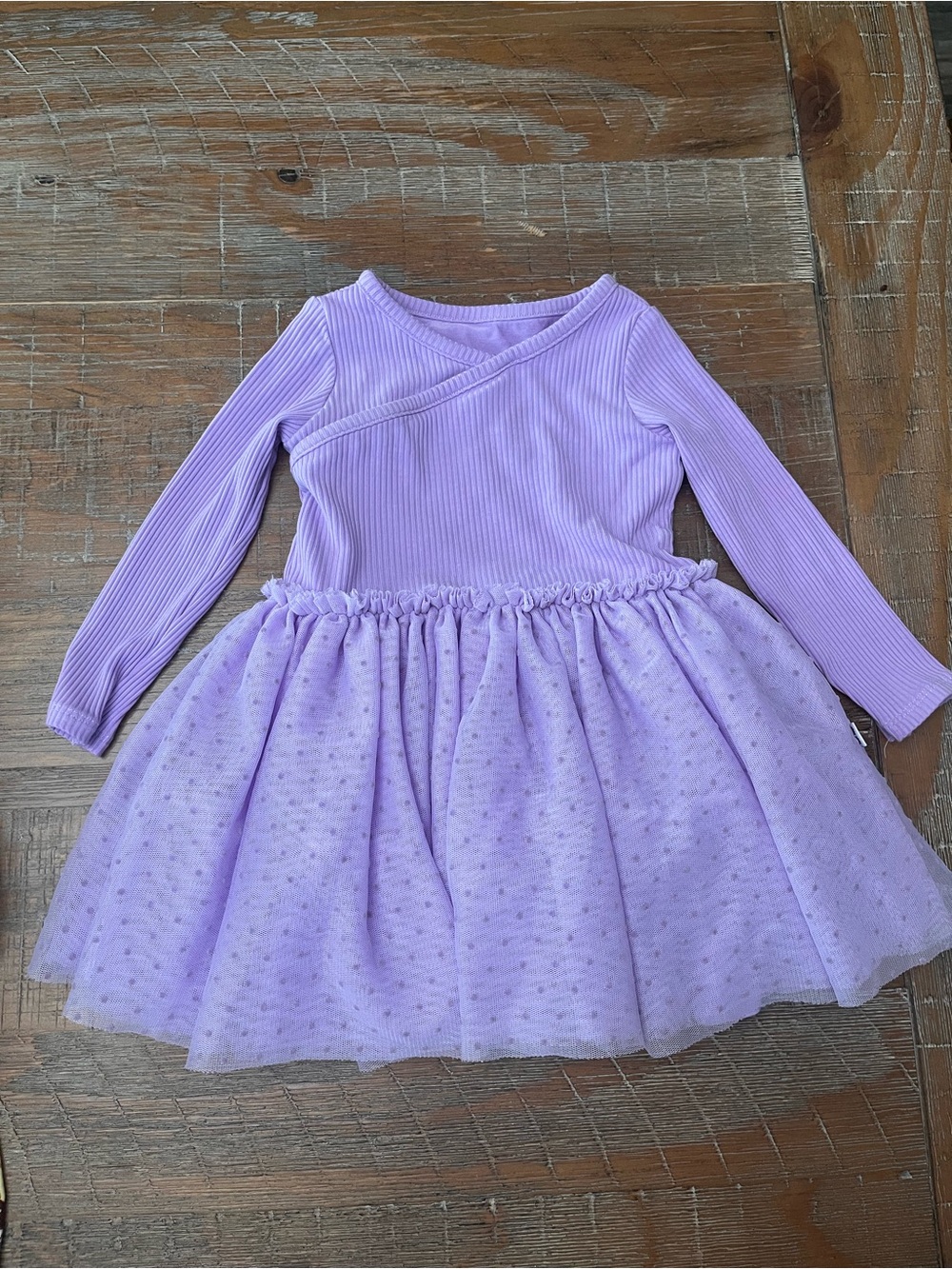 Little Sleepies Long-Sleeve Tulle Tutu Dress